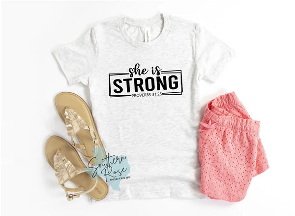 She Is Strong - Toddler/Youth Tee