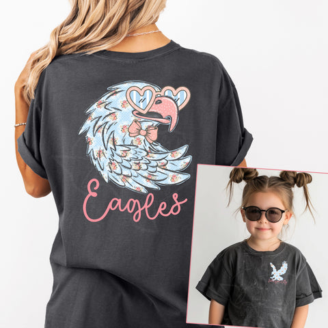 Preppy Floral Eagle