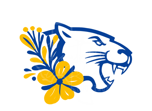 Panther Volleyball Floral