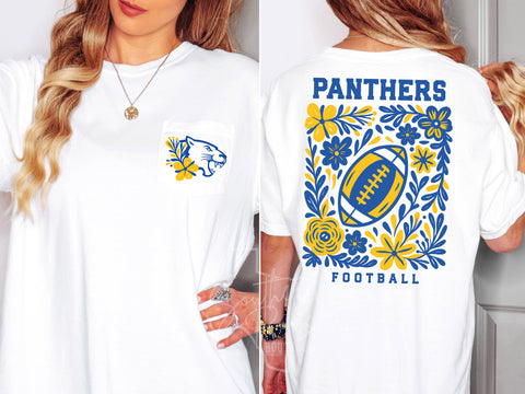 Panther Football Floral