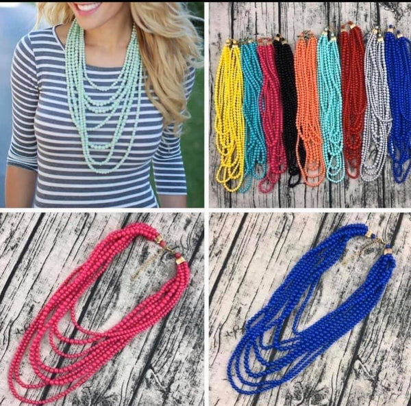 Multi-strand Beaded Necklace