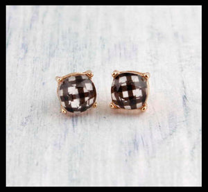 Resin Stud Earrings