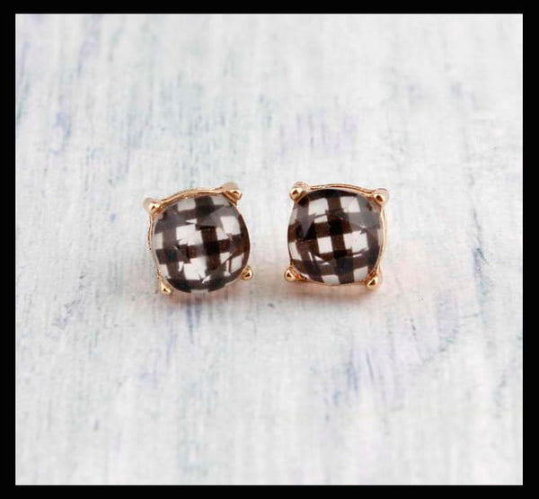 Resin Stud Earrings