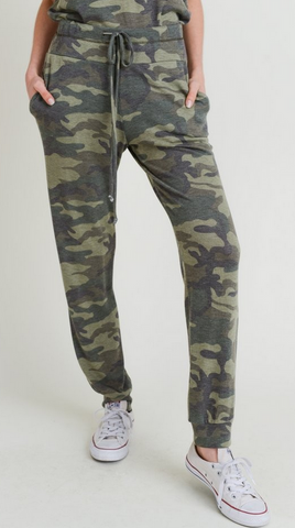 Green Camo Joggers