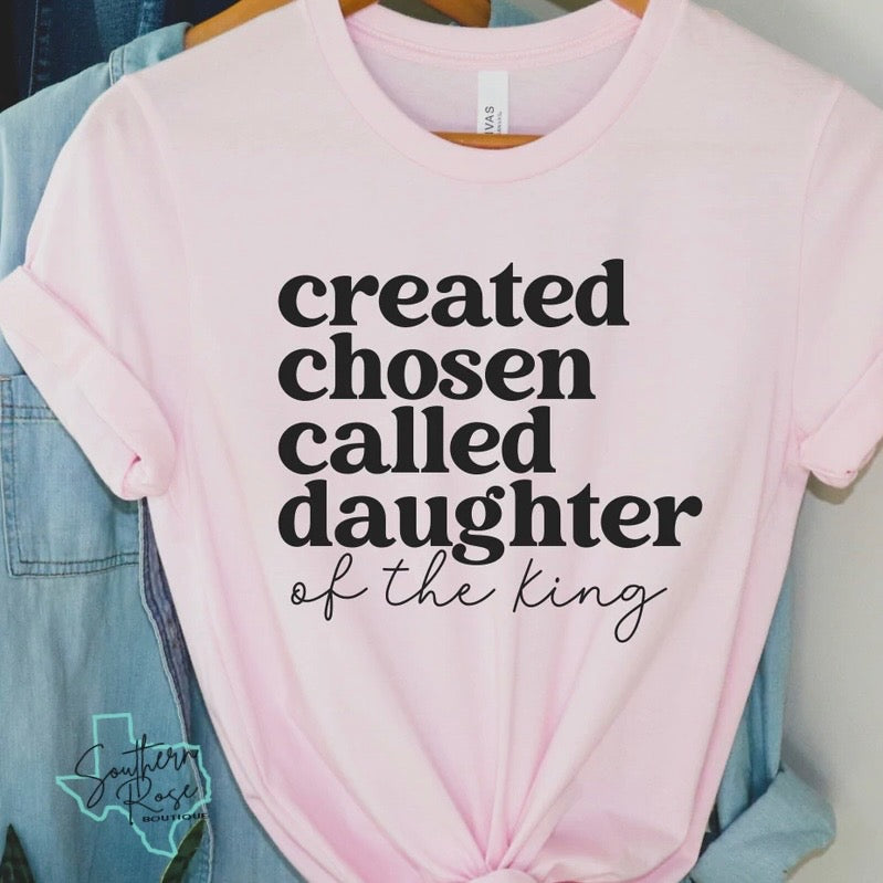 Created, Chosen, Called - Daughter of the King - YOUTH/TODDLER