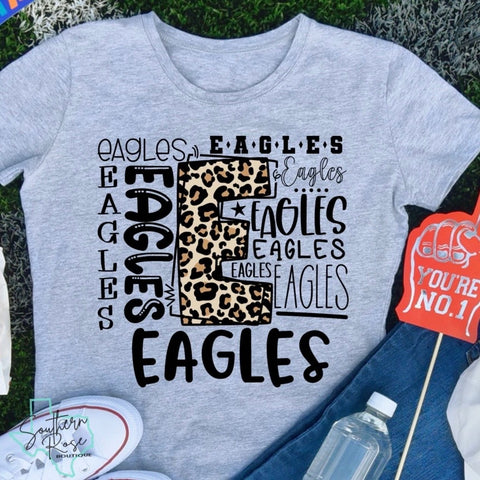 Leopard Eagle Word Art
