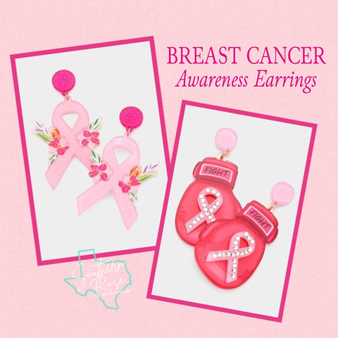 Breast Cancer Awareness Earrings