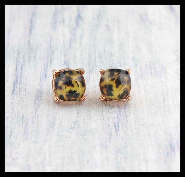 Resin Stud Earrings
