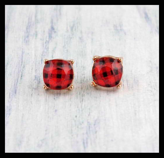 Resin Stud Earrings
