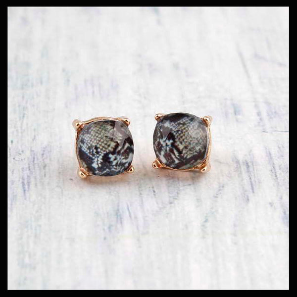 Resin Stud Earrings