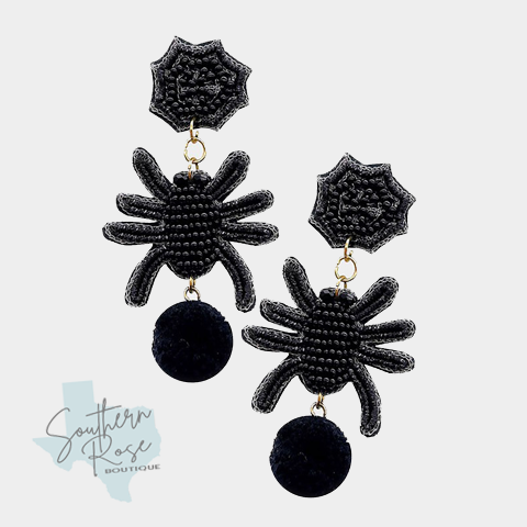 Halloween Spider Earrings