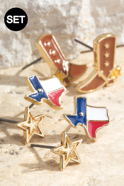 Texas Earring Set